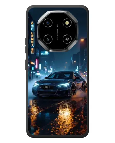 Чехол для Blackview Shark 6 с картинкой «Ночной город и Audi»