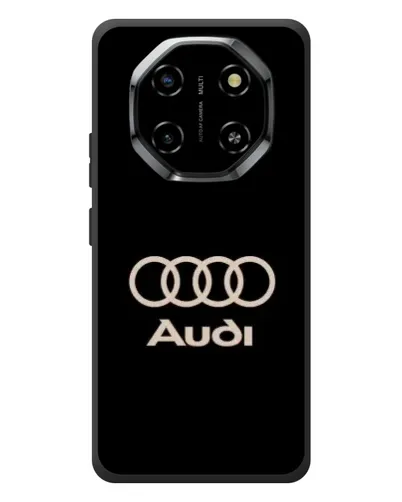 Чехол для Blackview Shark 6 с картинкой «Audi — золотой логотип»