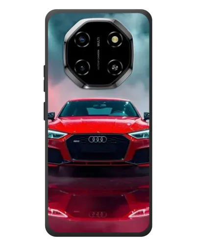 Чехол для Blackview Shark 6 с картинкой «Audi RS — красный стиль»