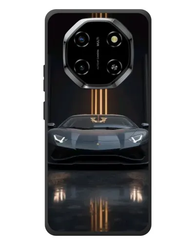 Чехол для Blackview Shark 6 с картинкой «Lamborghini золотые линии»
