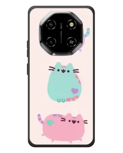 Чехол для Blackview Shark 6 с картинкой «Pusheen трио»