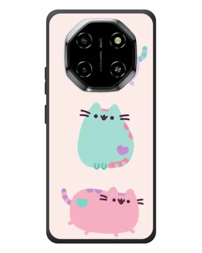 Чехол для Blackview Shark 6 с картинкой «Pusheen трио»