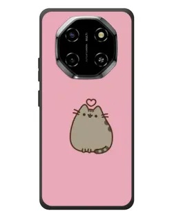 Чехол для Blackview Shark 6 с картинкой «Pusheen сердце»