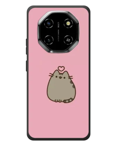Чехол для Blackview Shark 6 с картинкой «Pusheen сердце»