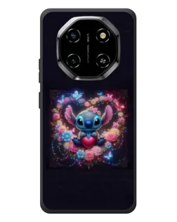 Чехол для Blackview Shark 6 с картинкой «Stitch в цветах»