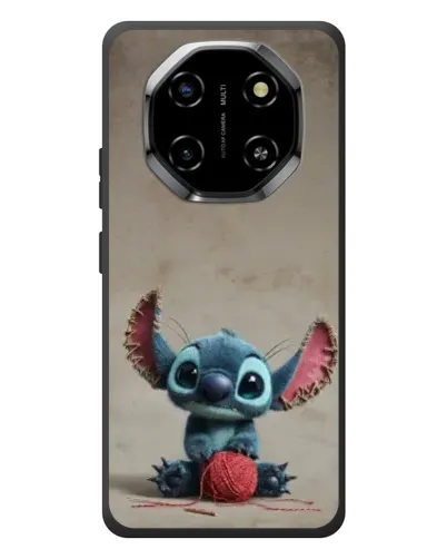 Чехол для Blackview Shark 6 с картинкой «Стич на коричневом фоне»