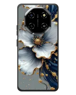 Чехол для Blackview Shark 6 с картинкой «Белый цветок и золотой флюид» Чехол для Blackview Shark 6 с картинкой «Белый цветок и золотой флюид»
