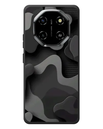 Чехол для Blackview Shark 6 с картинкой «Темный абстрактный камуфляж»