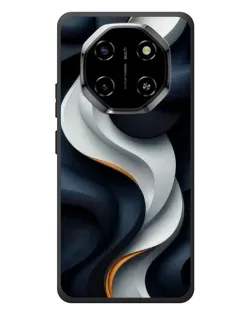 Чехол для Blackview Shark 6 с картинкой «Объемные черно-белые ленты» Чехол для Blackview Shark 6 с картинкой «Объемные черно-белые ленты»