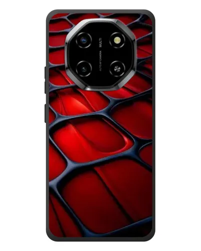 Чехол для Blackview Shark 6 с картинкой «Красная глянцевая сетка»