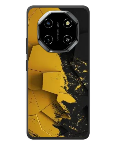 Чехол для Blackview Shark 6 с картинкой «Золотые осколки геометрии»