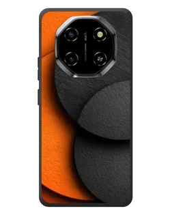 Чехол для Blackview Shark 6 с картинкой «Геометрия оранжевых кругов»