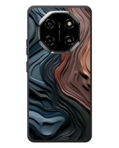 Чехол для Blackview Shark 6 с картинкой «Цветные волны каньона»