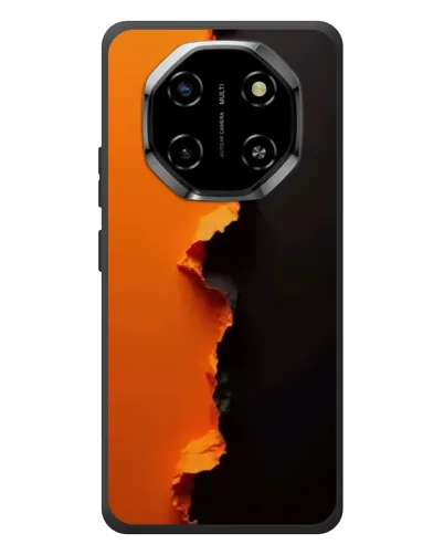 Чехол для Blackview Shark 6 с картинкой «Оранжевый разлом»