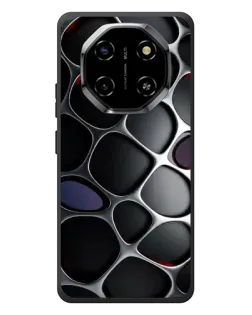 Чехол для Blackview Shark 6 с картинкой «Объемная темная решетка»