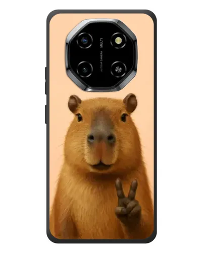Чехол для Blackview Shark 6 с картинкой «Капибара виктория»
