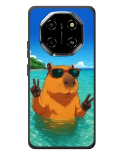 Чехол для Blackview Shark 6 с картинкой «Морская капибара»