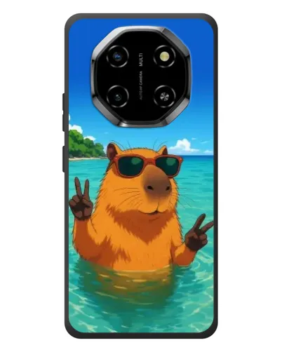 Чехол для Blackview Shark 6 с картинкой «Морская капибара»