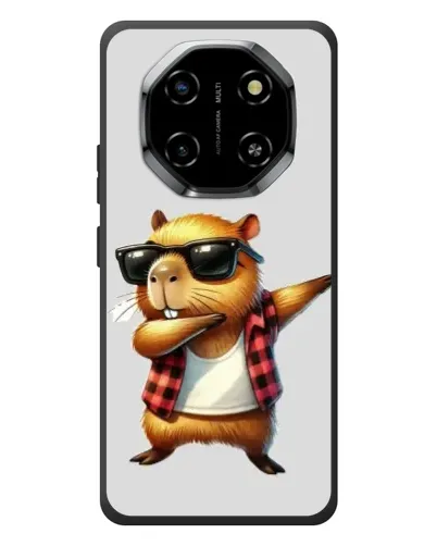 Чехол для Blackview Shark 6 с картинкой «Капибара рэпер даб»