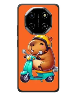 Чехол для Blackview Shark 6 с картинкой «Капибара на скутере»