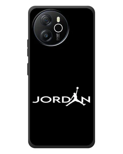 Чехол для Blackview Shark 8 с картинкой «Jordan White Logo»