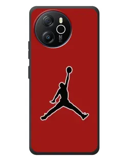 Чехол для Blackview Shark 8 с картинкой «Jordan Red Back»