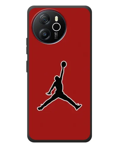 Чехол для Blackview Shark 8 с картинкой «Jordan Red Back»