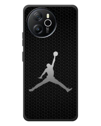 Чехол для Blackview Shark 8 с картинкой «Jordan Dark Carbon»