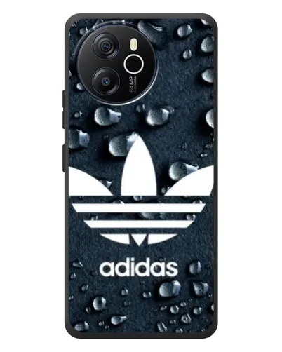 Чехол для Blackview Shark 8 с картинкой «Adidas Trefoil Blue»