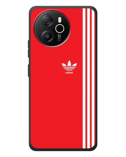 Чехол для Blackview Shark 8 с картинкой «Красный минимализм Adidas»