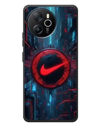 Чехол для Blackview Shark 8 с картинкой «Техногенный стиль Nike»