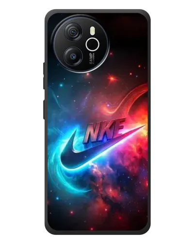 Чехол для Blackview Shark 8 с картинкой «Огненный логотип Nike»