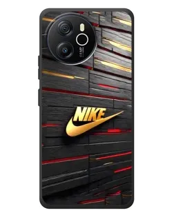 Чехол для Blackview Shark 8 с картинкой «Золотой Nike на металле»