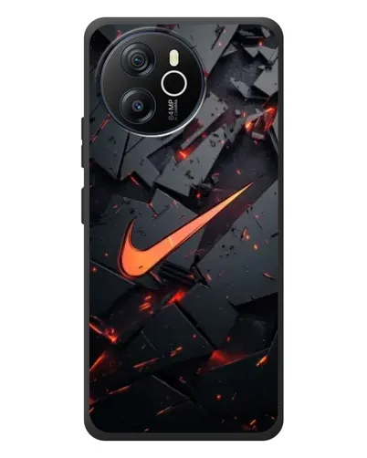 Чехол для Blackview Shark 8 с картинкой «Nike — эффект разломов»