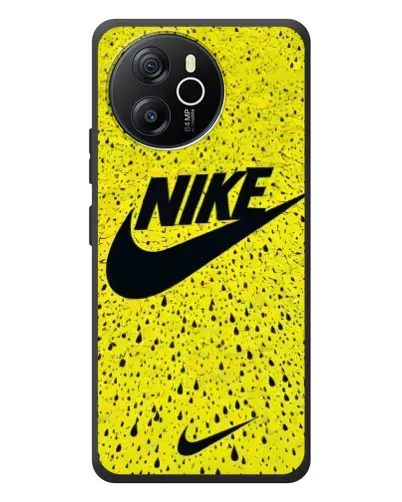 Чехол для Blackview Shark 8 с картинкой «Желтый текстурный Nike»