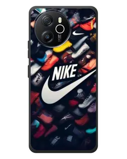 Чехол для Blackview Shark 8 с картинкой «Коллекция кроссовок Nike»