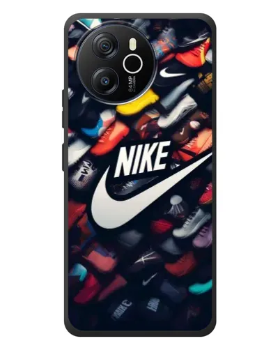 Чехол для Blackview Shark 8 с картинкой «Коллекция кроссовок Nike»