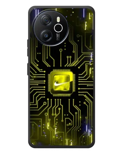 Чехол для Blackview Shark 8 с картинкой «Nike — золотая искра»