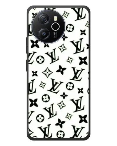 Чехол для Blackview Shark 8 с картинкой «Монохромный хаос LV»