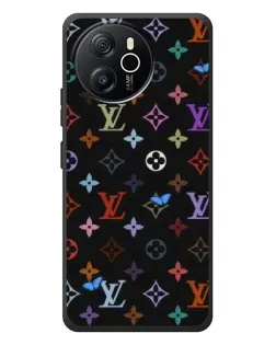 Чехол для Blackview Shark 8 с картинкой «Цветная монограмма LV»