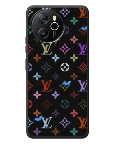 Чехол для Blackview Shark 8 с картинкой «Цветная монограмма LV»