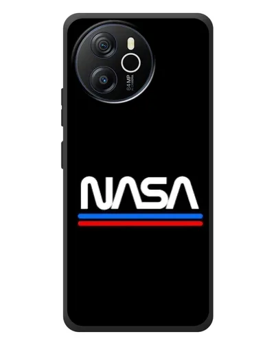 Чехол для Blackview Shark 8 с картинкой «NASA — классика Red Blue»