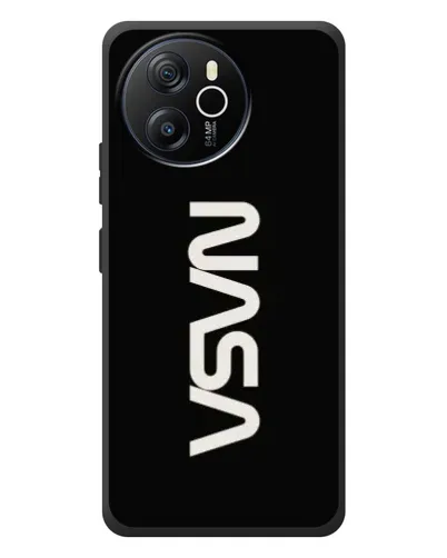 Чехол для Blackview Shark 8 с картинкой «NASA — вертикальный логотип»