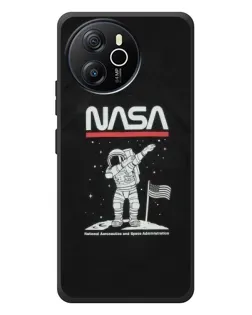 Чехол для Blackview Shark 8 с картинкой «NASA — шагаем по Луне»