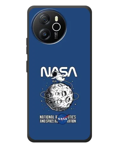 Чехол для Blackview Shark 8 с картинкой «NASA — лунная миссия»