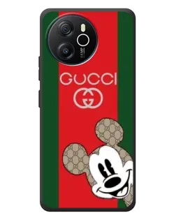Чехол для Blackview Shark 8 с картинкой «Gucci — полосы и Микки»