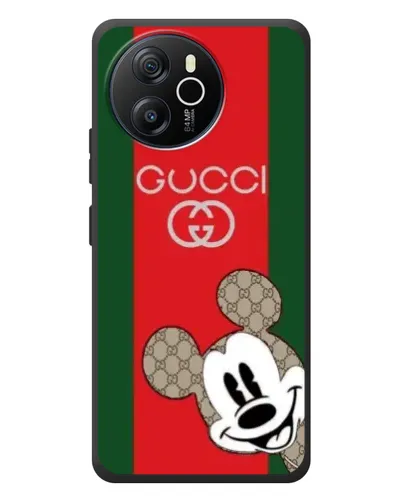 Чехол для Blackview Shark 8 с картинкой «Gucci — полосы и Микки»