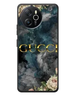 Чехол для Blackview Shark 8 с картинкой «Абстрактные цветы Gucci»