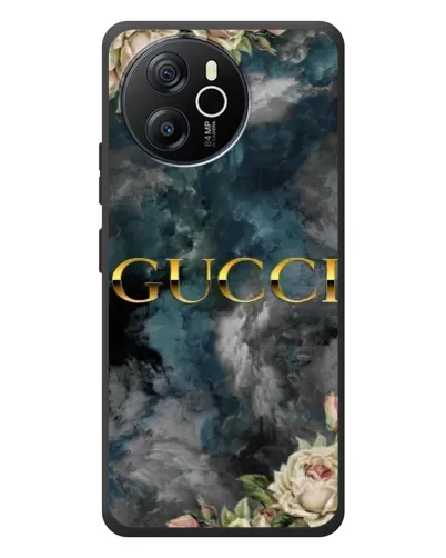 Чехол для Blackview Shark 8 с картинкой «Абстрактные цветы Gucci»