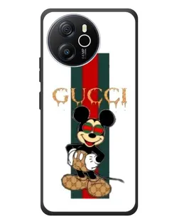 Чехол для Blackview Shark 8 с картинкой «Микки Маус Gucci — полосы»